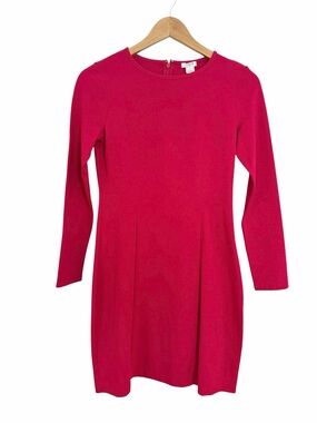 NWT J. Crew Fuchsia Crewneck Shift Dress Sz 0